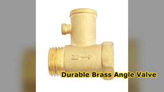 Válvula angular de latón duradera para un control confiable del flujo de agua